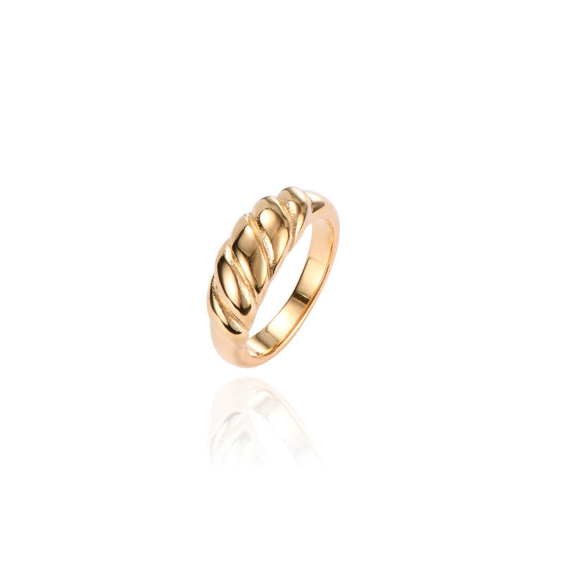 Croissant Ring 18K Gold Plated Ring