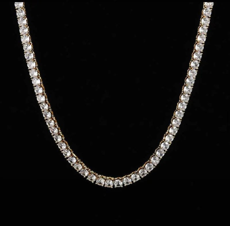 18K Gold Plated Tennis Chain Necklace