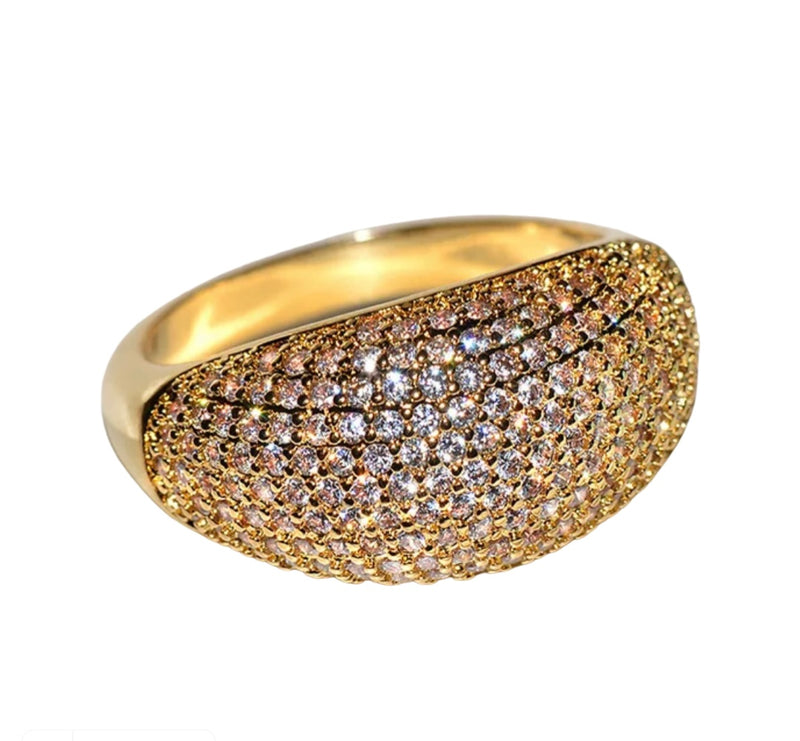 Luxury Cluster Ring Gold