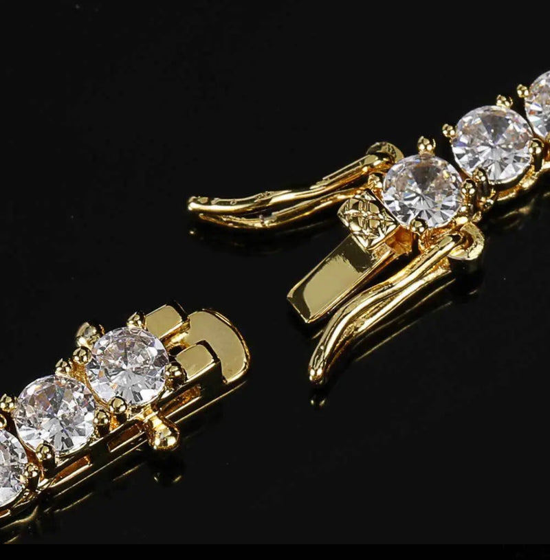 Tennis Bracelet 14k Gold Plated